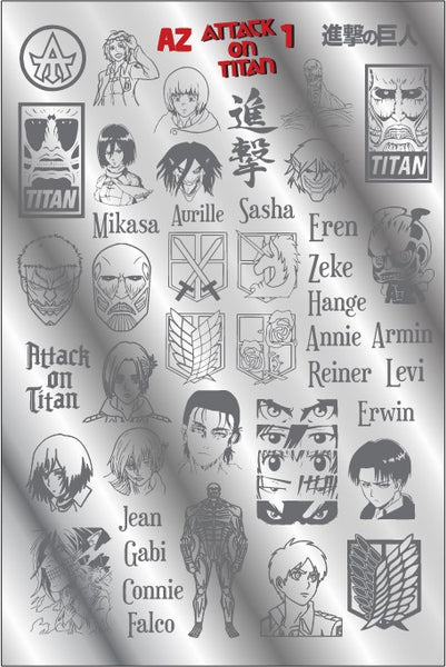 AZ Attack on Titans 1 Stamping plate