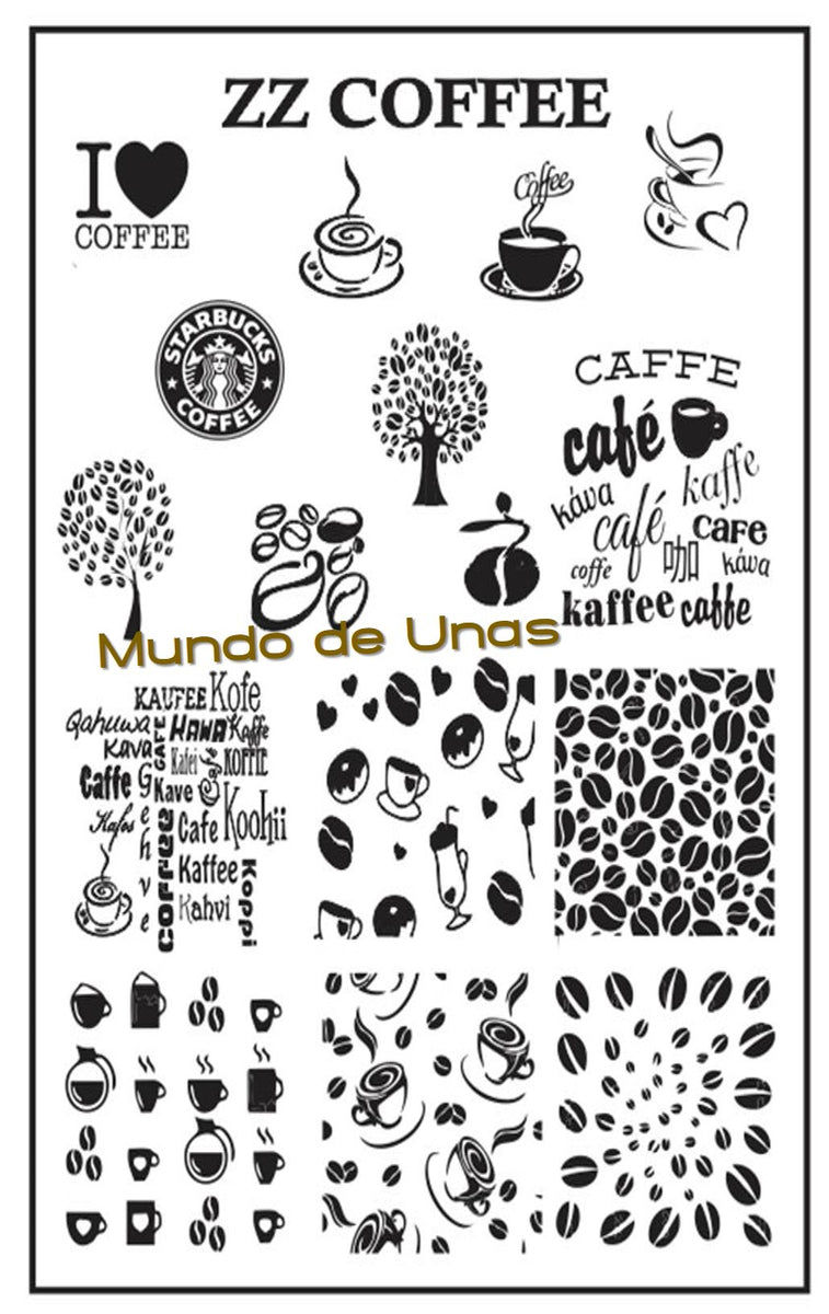 ZZ COFFEE stamping plate – Mundo de Unas