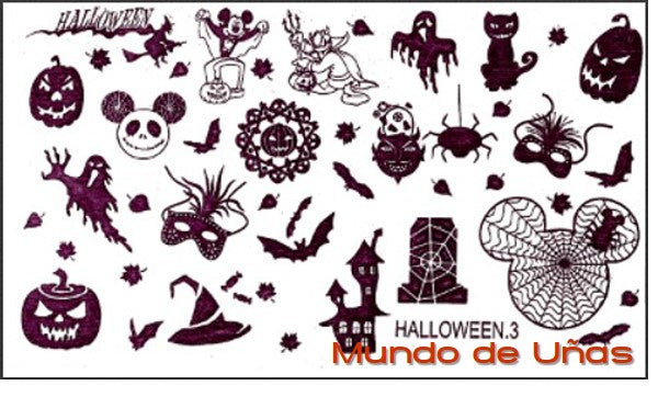 Halloween 3 stamping plate