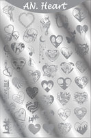 AN HEART stamping plate