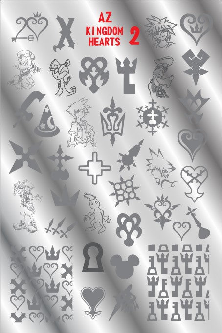 AZ Kingdom Hearts 2 stamping plate – Mundo de Unas