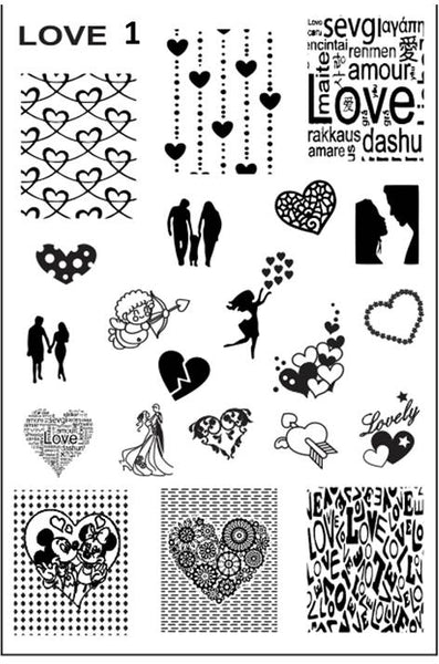 LOVE 1 - 67 Stamping plate
