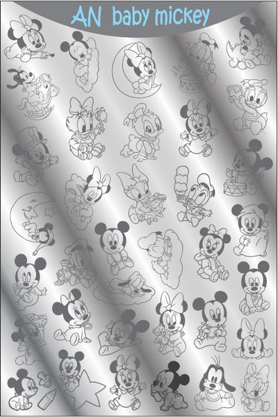 AN BABY MICKEY stamping plate