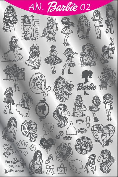 AN BARBIE 2 stamping plate