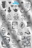 ALICE IN WONDERLAND Stamping plate