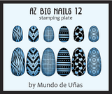 AZ BIG NAILS 12 stamping plate