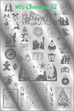 MDU CHRISTMAS 12 stamping plate