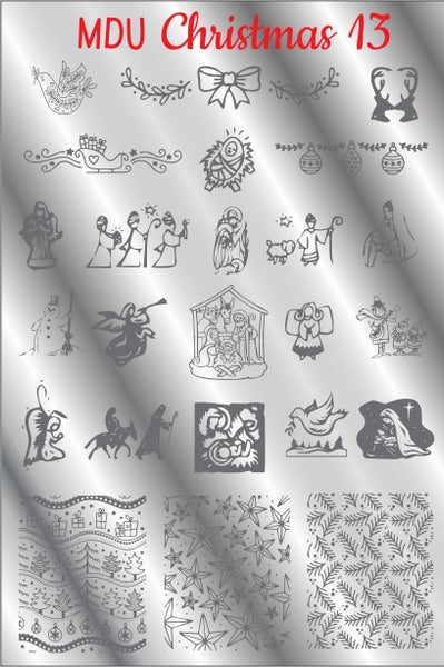 MDU CHRISTMAS 13 stamping plate