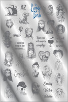 AZ CORPSE BRIDE stamping plate