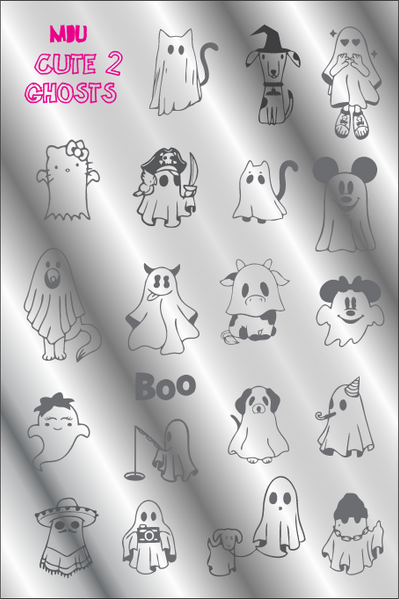 MDU CUTE GHOSTS 2 stamping plate