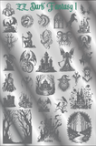 ZZ DARK FANTASY 1 Stamping plate