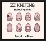 ZZ KNITTING stamping plate