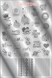 ZZ KNITTING stamping plate