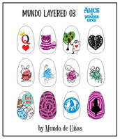MUNDO LAYERED 03: ALICE stamping plate