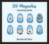 ZZ MAGNOLIAS Stamping plate