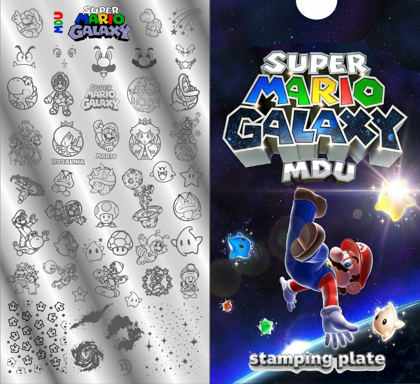 Stickers Mario Galaxy Universel Pour Borne d'Arcade