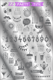 ZZ PARTY TIME stamping plate
