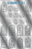 ZZ Stained Glass 2 stamping plate