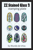 ZZ Stained Glass 2 stamping plate