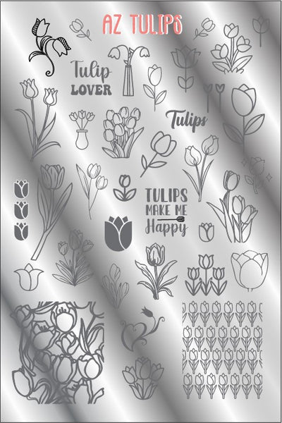 AZ TULIPS Stamping plate