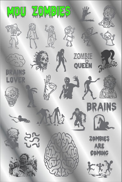 MDU ZOMBIES stamping plate