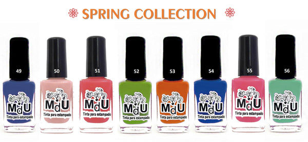 1. SPRING stamping polish collection - 14 ml