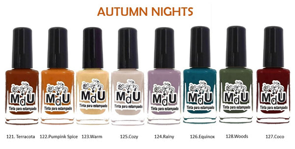 18. AUTUMN NIGHTS stamping polish collection - 14 ml