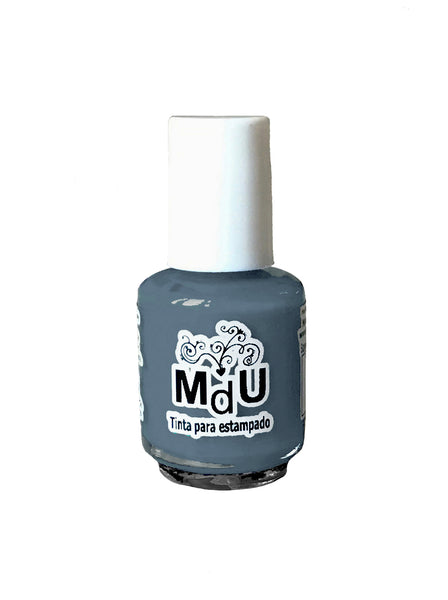35. BLUE GRAY stamping polish - 5ML mini