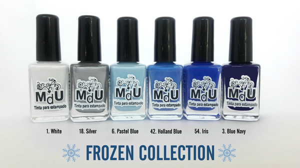 8. FROZEN stamping polish collection - 14 ml