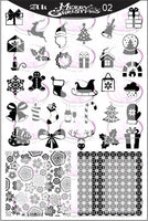 AK Merry Christmas 02 Stamping plate