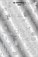 AZ ANIMALS 4 - CATS stamping plate