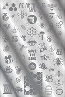 AZ ANIMALS 15 - BEES stamping plate