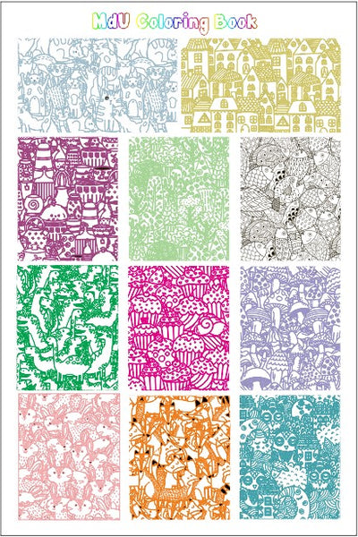 MdU COLORING BOOK stamping plate