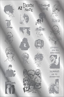 AZ DEATH NOTE stamping plate