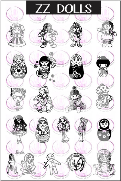 ZZ DOLLS stamping plate