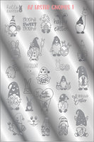 AZ EASTER GNOMES 1 stamping plate
