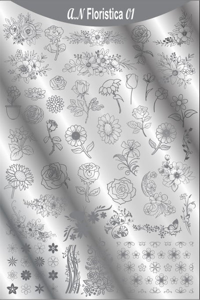AN FLORISTICA 01 stamping plate