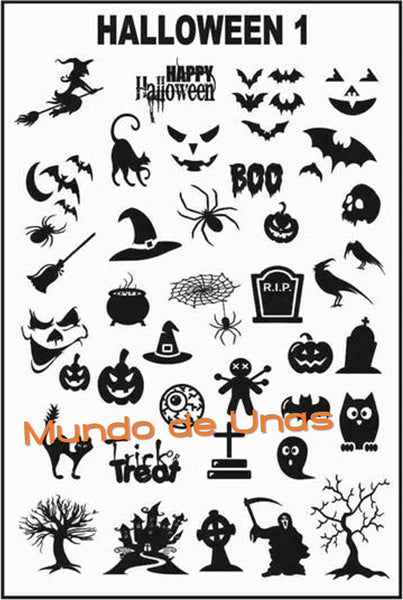 HALLOWEEN 1 stamping plate