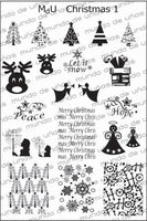 MdU CRISTMAS 1 Stamping plate