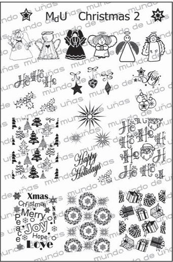 MdU CRISTMAS 2 Stamping plate