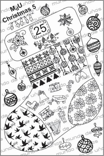 MdU CRISTMAS 5 Stamping plate