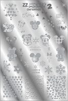 ZZ MICKEY CHRISTMAS 2 stamping plate