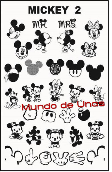 ZZ MICKEY 2 stamping plate