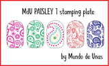 MDU PAISLEY stamping plate
