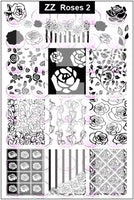 ZZ ROSES 2 Stamping plate