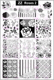 ZZ ROSES 2 Stamping plate