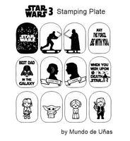 STAR WARS 3 stamping plate