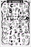 ZZ Words 2 Stamping plate