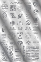 AZ WORLD PEACE stamping plate